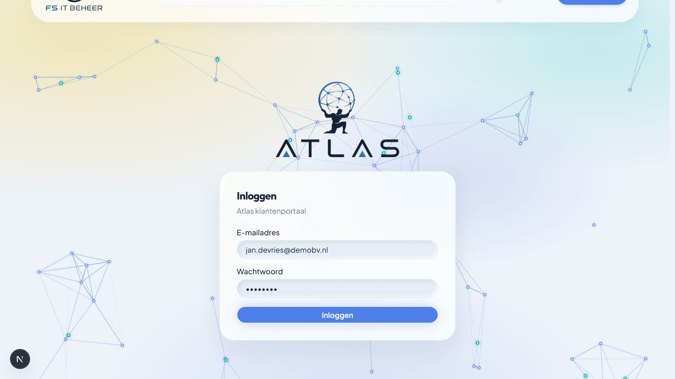 Atlas login — klantenportaal FS IT Beheer